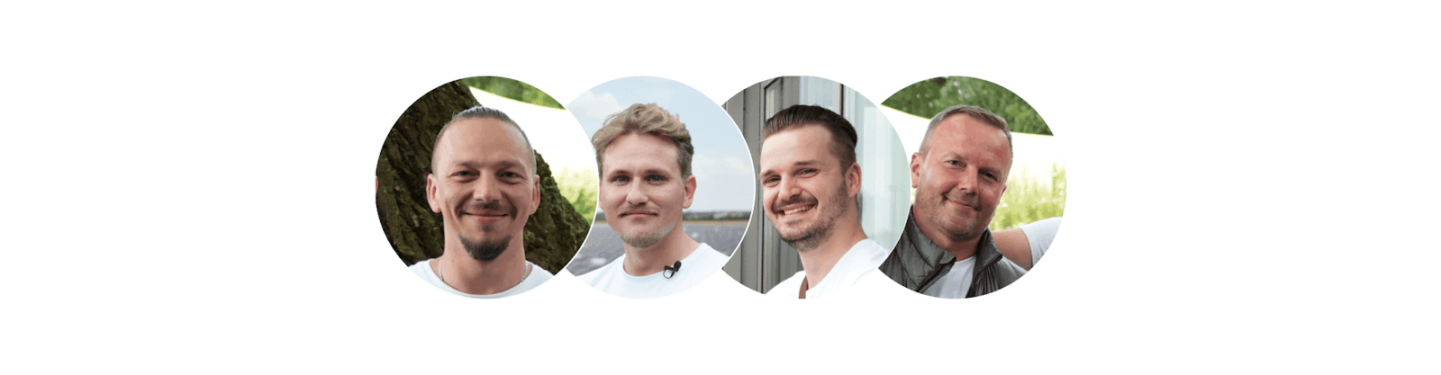 Vier Winkel-Teammitglieder